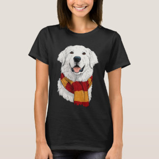 T-shirt Great Pyrenees Wearing a Scarf