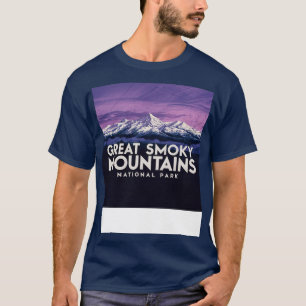 T-shirt Great Smoky Mountains National Park Vue majestueus