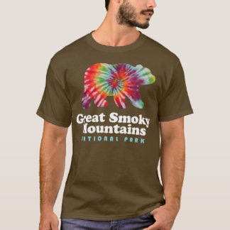 T-shirt Great Smoky Mountains Parc national Bear Tie Dye