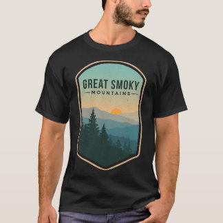 T-shirt Great Smoky Mountains Retro National Park Tennesse