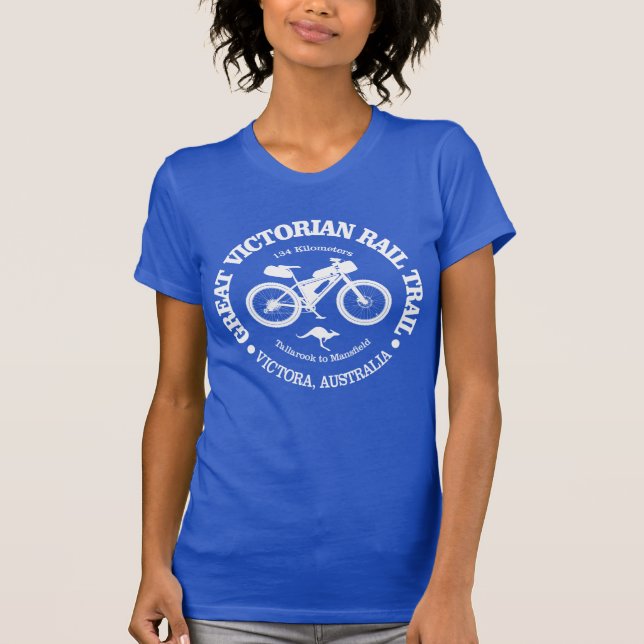 T-shirt Great Victorian Rail Trail (cyclisme) (Devant)