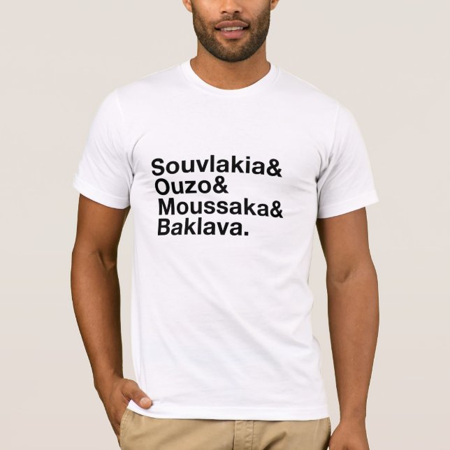 T-shirt grec de fantaisie d'esperluète de (Devant)