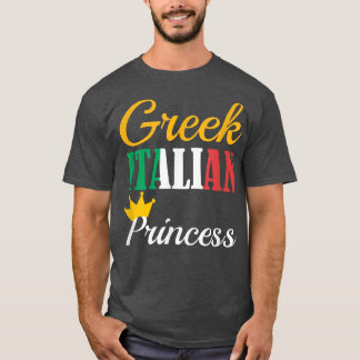 T-shirt GREC ITALIEN PRINCESSProux Grèce Pride Gif