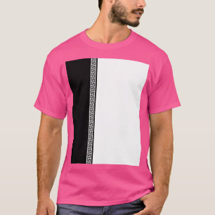 T-shirt Grec Verticule noir et blanc