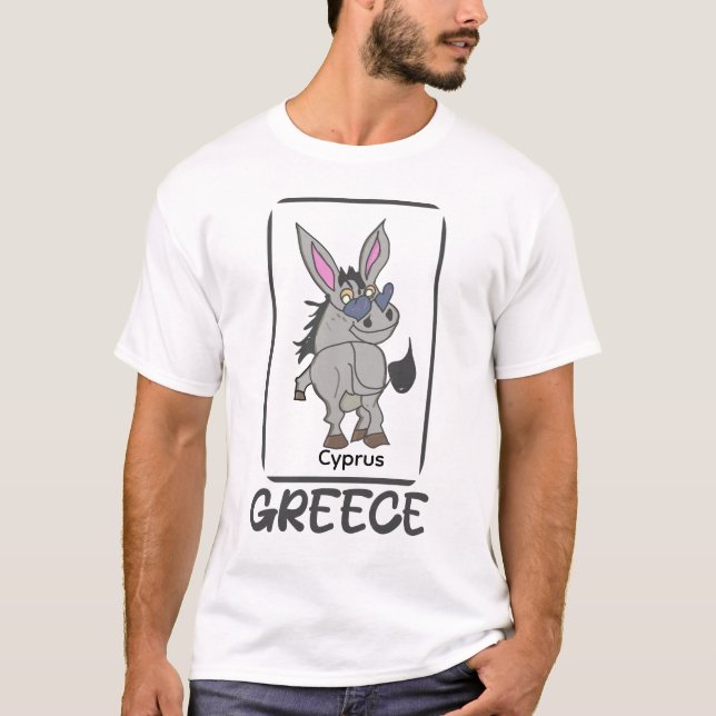 T-shirt Grèce Âne  (Devant)