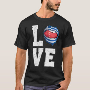 T-shirt Grèce Drapeau Football Fan Amour Grec