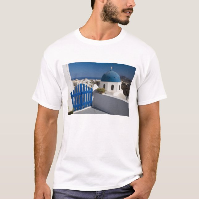 T-shirt Grèce et île grecque de Santorin depuis (Devant)