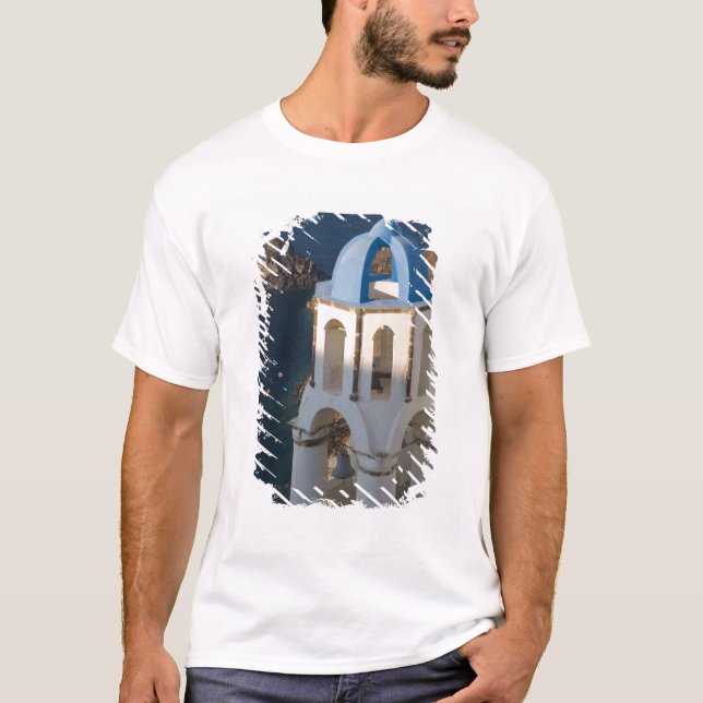 T-shirt Grèce et île grecque de Santorin ville d'Oia 2 (Devant)