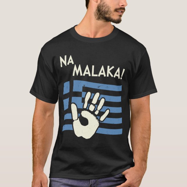T-shirt Grèce Malaka Gyros Corfou (Devant)