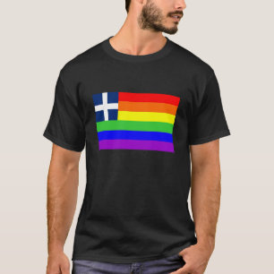 T-shirt grèce pays gay fier arc-en-ciel drapeau homosexuel
