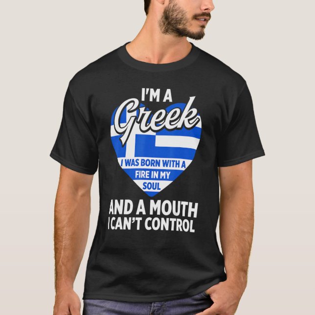 T-shirt Grèce pour fière grecque racines grecques Amour Gr (Devant)