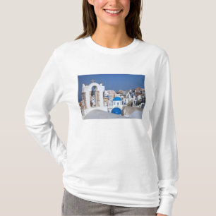 T-shirt Grèce, Santorin. Clocher et dômes bleus de 2
