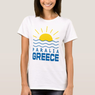 T-shirt Grèce Sunshine And Sea Waves Femmes