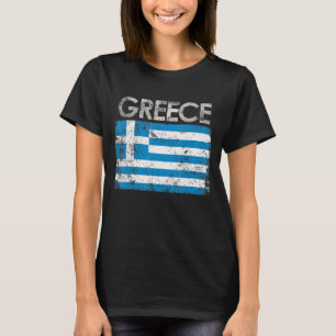 T-shirt Grèce vintage Fierté du drapeau grec