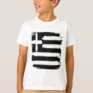 T-shirt Grèce Vintage noire en détresse Grunge Grèce