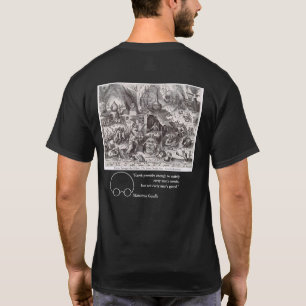 T-shirt Greed, vues de Bruegel et Gandhi