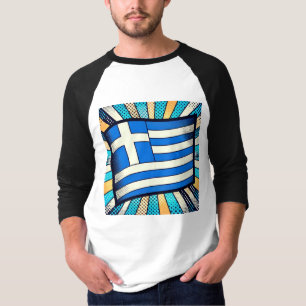 T-shirt Greek flag