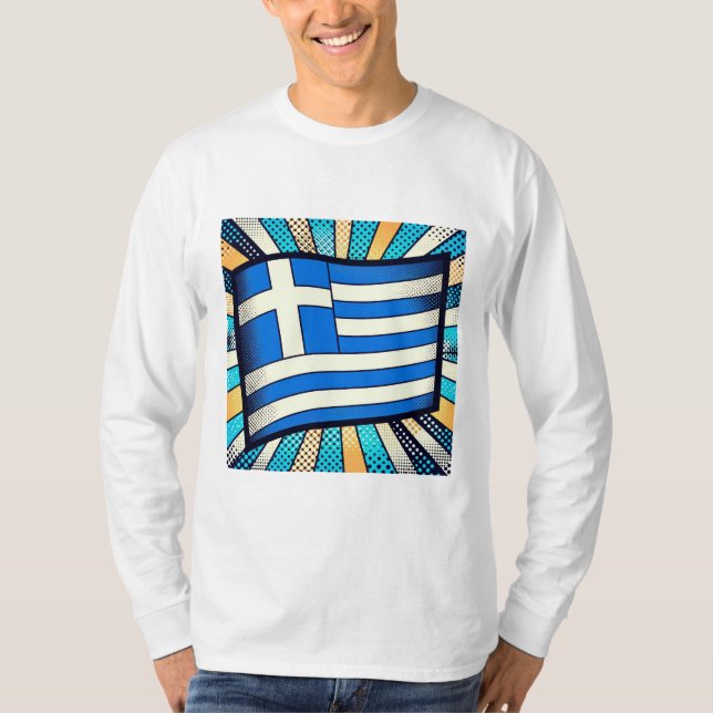 T-shirt Greek flag (Devant)