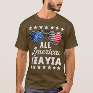 T-shirt Greek Grandma Fourth Of July Shirt Women All Ameri