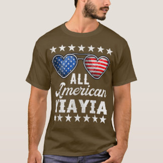 T-shirt Greek Grandma Fourth Of July Shirt Women All Ameri