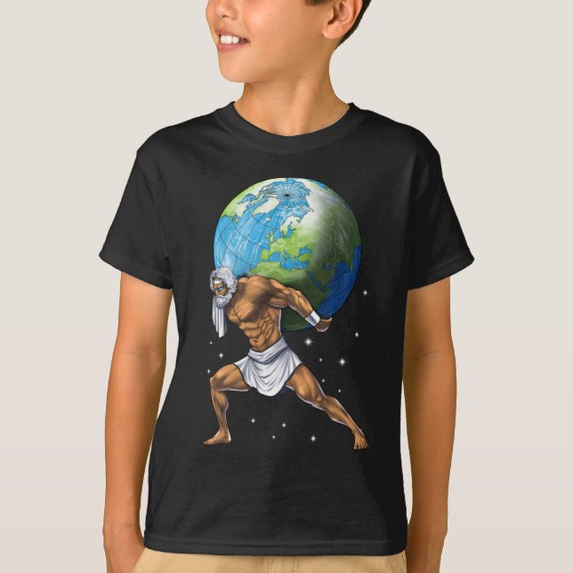 T-shirt Greek Mythology God Atlas (Devant)