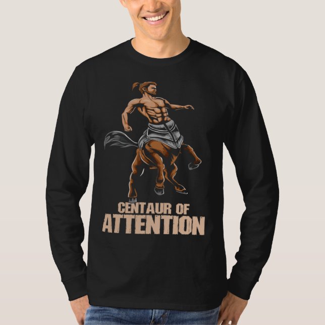T-shirt Greek Mythology Minotaur I Centaur of Attention (Devant)