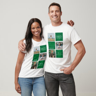 T-shirt Green 3 Photo Fun Boxes Année de classe