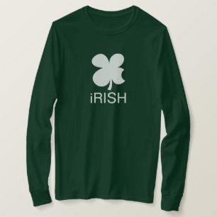 T-shirt Green à manches longues Irish Clover St Patrick's 