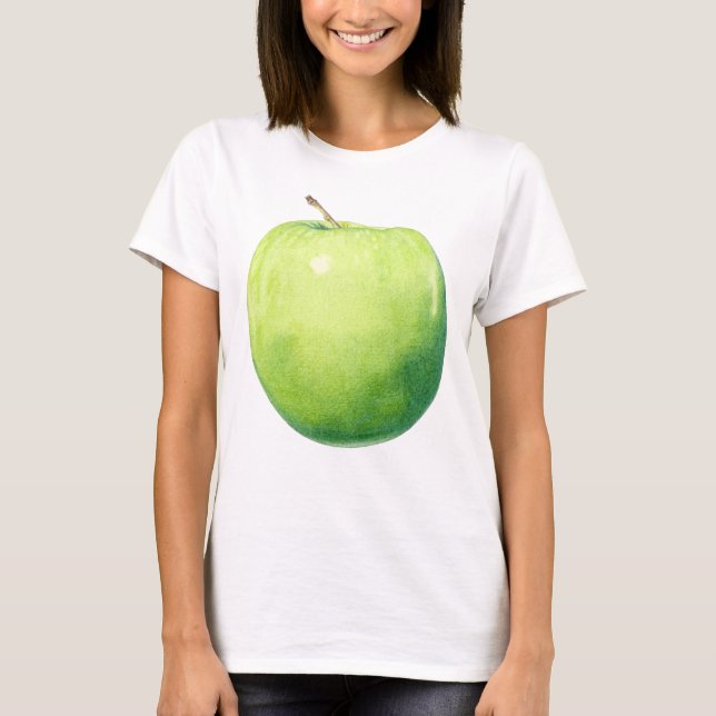 T-shirt Green Apple Ladies (Devant)