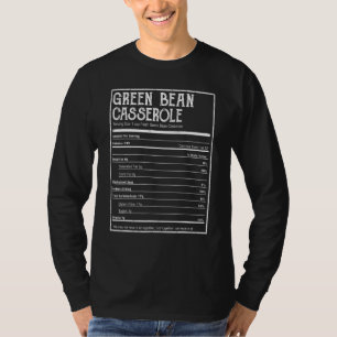 T-shirt Green Bean Casserole Nutrition Fiches Thanksgiving