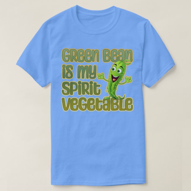 T-shirt Green Bean is My Spirit Vegetable (Design devant)