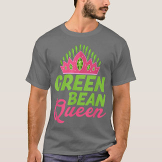 T-shirt Green Bean Queen Veggie Funny Veganism