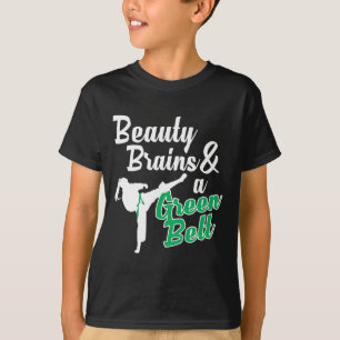T-shirt Green Belt Taekwondo Martial Arts Funny Judo Citat