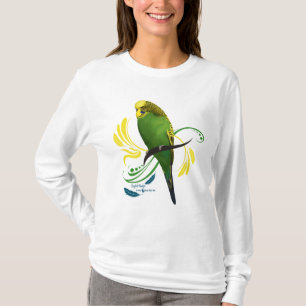 T-shirt Green English Budgie