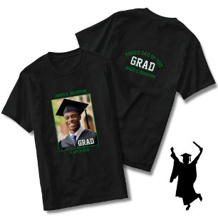 T-shirt Green Fier Papa Photo Graduation