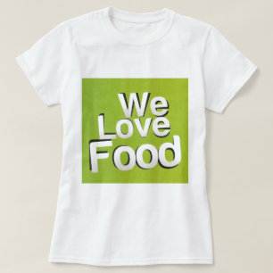 T-shirt Green Grub Club : We Heart Food Design