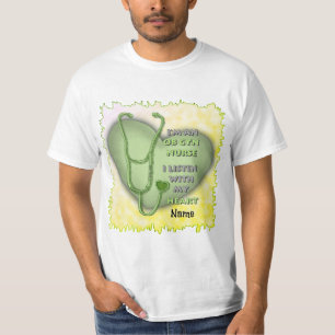 T-shirt Green Heart ObGyn Nurse