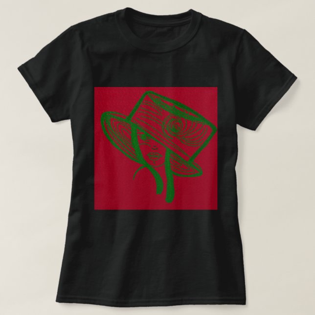 T-shirt Green Lady (Design devant)