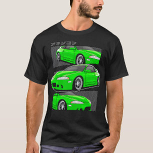 T-shirt Green Mitsubishi Eclipse 2g