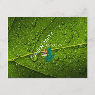 T-SHIRT Green Party Postkarte