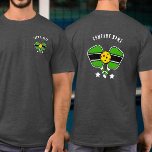 T-shirt Green Pickleball design Nom personnalisable