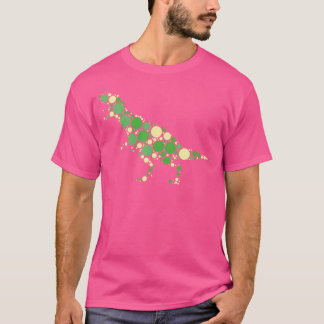 T-shirt Green Polka Dot T Rex Dinosaur International Dot D