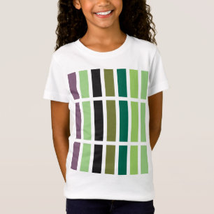 T-Shirt Green purple Black Hues