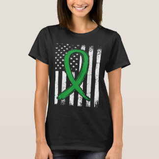 T-shirt Green Ribbon Us Indicateur Santé mentale