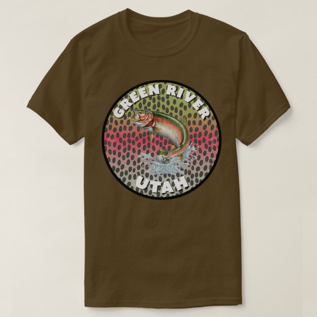 T-shirt Green River Fly Fishing Utah T (Design devant)