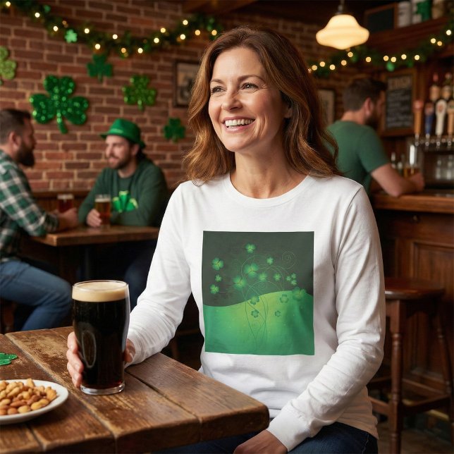 T-shirt Green Shamrock Clover St Patrick’s Day Luck (Créateur téléchargé)