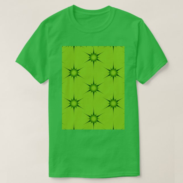 T-shirt Green Snowflake Poterie polonaise Inspiré Motif (Design devant)