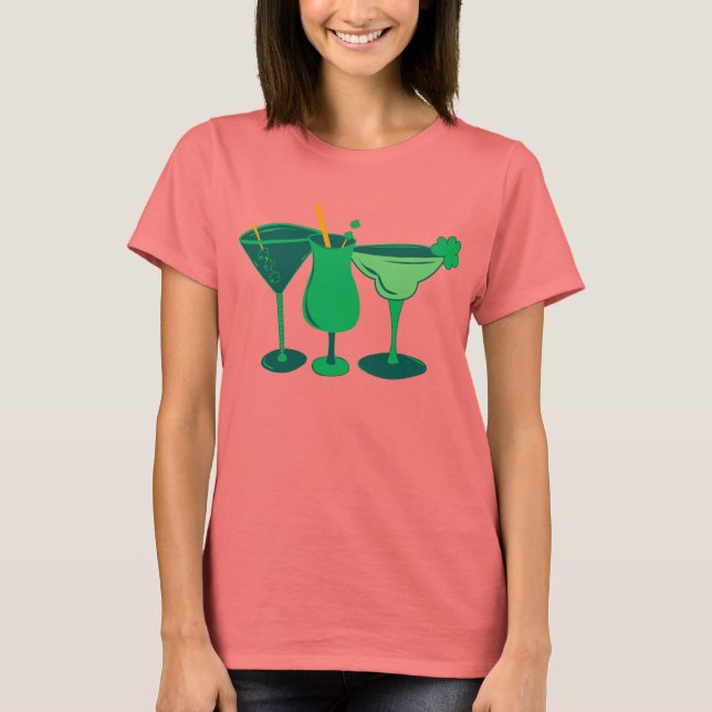 T-shirt Green St. Patty's Day Cocktails (Devant)