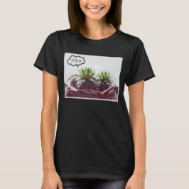 T-shirt Green Succulent Dream Big Quote