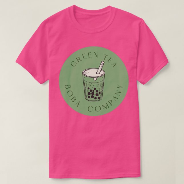 T-shirt Green Tea Boba (Design devant)
